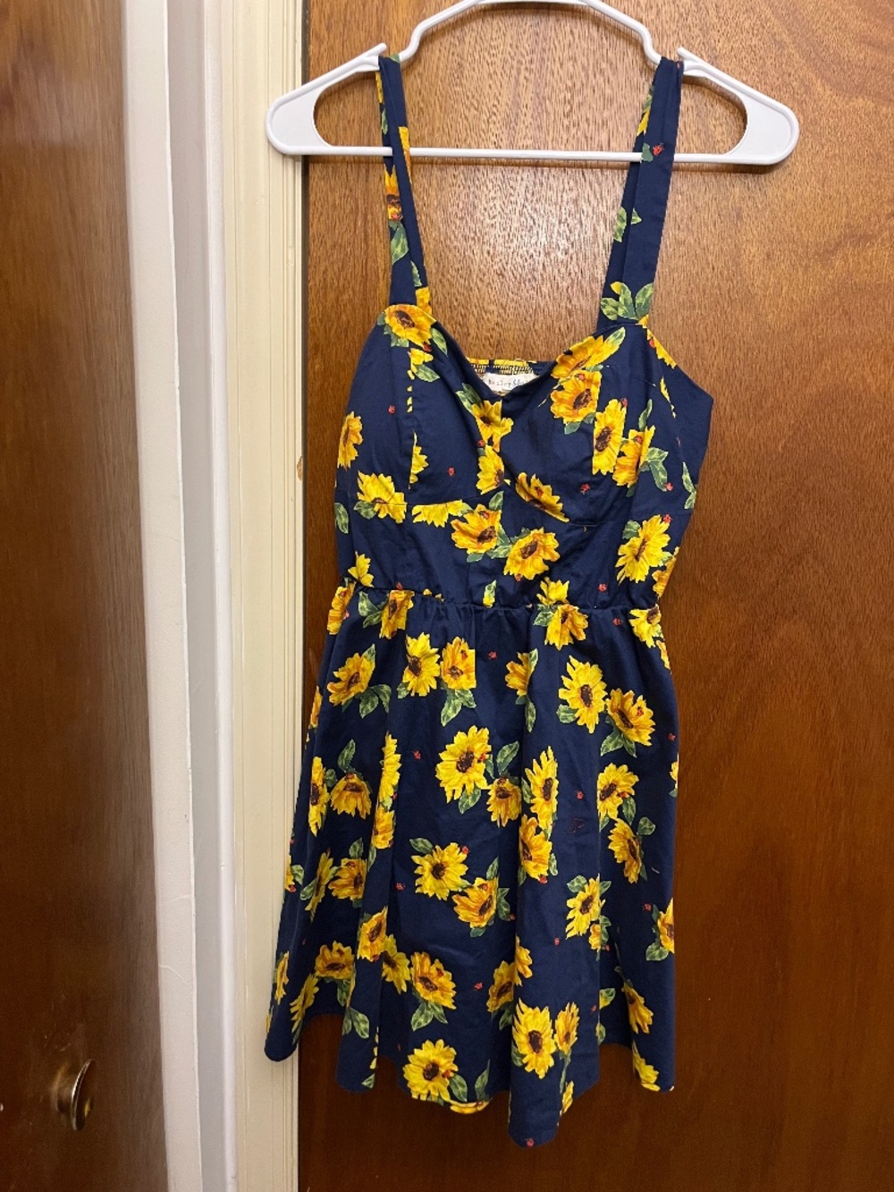 Bailey Blue Dark Blue/Sunflowers Sundress Size Xl